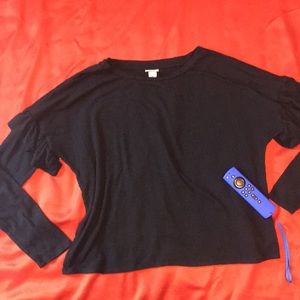 Black ruffle sweater Mossimo